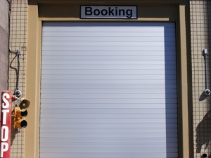 Booking Entrance Security Door at the Clark County Detention Center Downtown Las Vegas