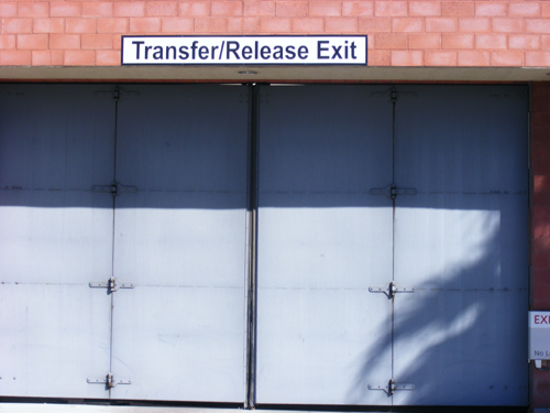 Transfer Release Exit Security Door at the Clark County Detention Center